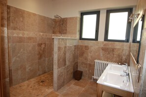 Shower, hair dryer