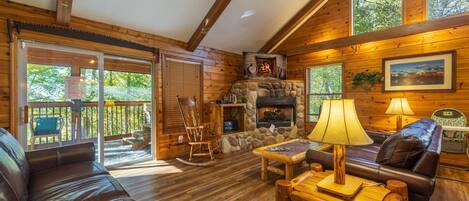 Smart TV, fireplace, video games, ping pong