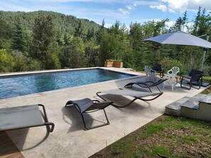 Outdoor pool - BEAUTIFUL RECENT PROPERTY WITH ALL COMFORT, 5 MINS FROM VANS (Pigère)