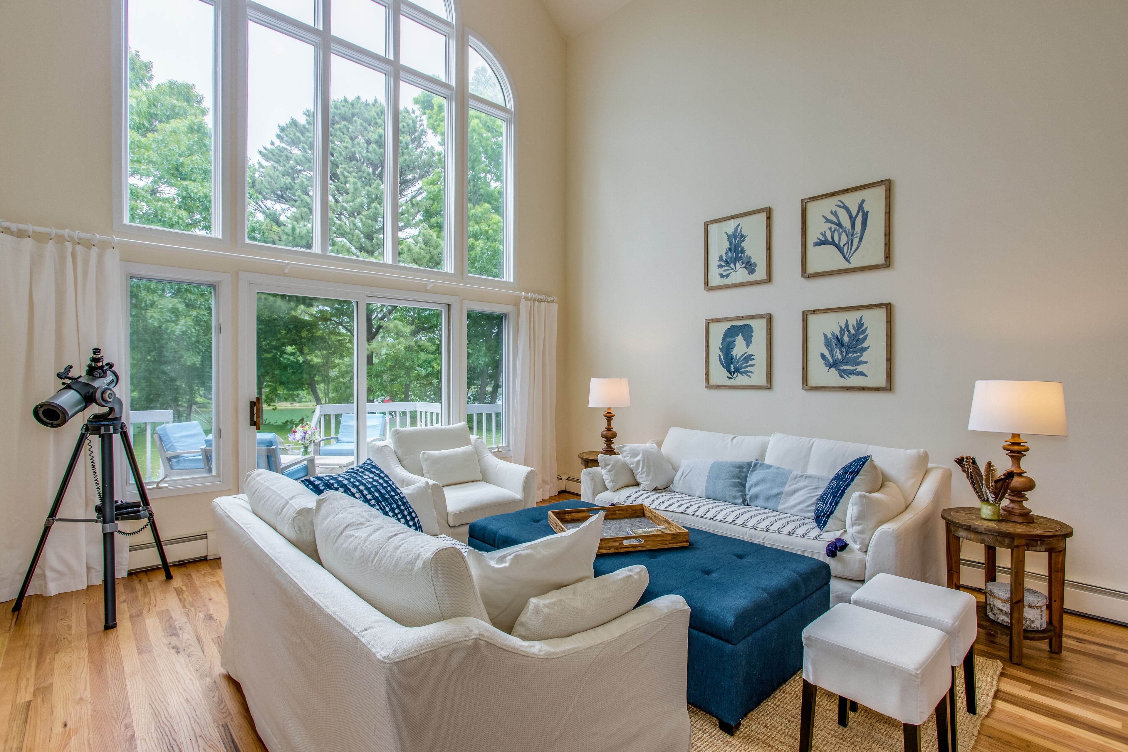 Smart TV, fireplace, table tennis, books