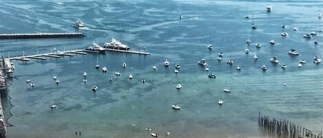 Sun-loungers, beach towels