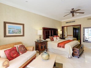 2 bedrooms, iron/ironing board, WiFi, bed sheets - IDEAL Location on Medano Beach, fantastic view! Walking distance to everything, swim-up bar, acce... (Cabo San Lucas)