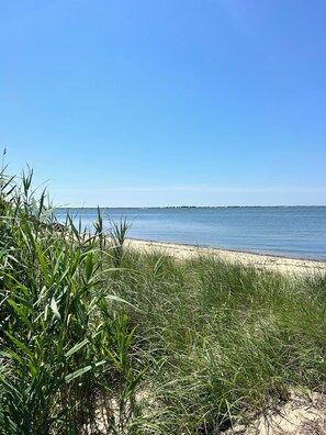 In Strandnähe, Liegestühle, Strandtücher