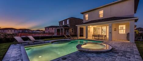 Una piscina riscaldata