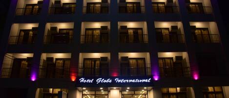 Front of property – evening/night