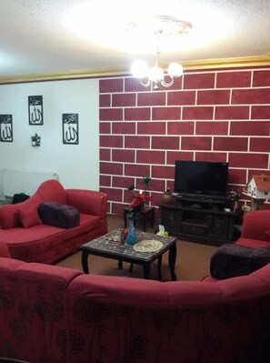 Appartement, 3 chambres, vue jardin | Salle de séjour