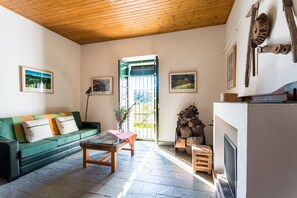 Fernseher, Kamin