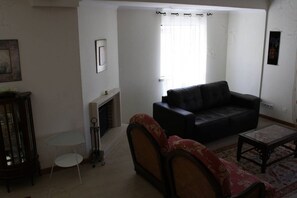 Smart TV, chimenea y reproductor de DVD 