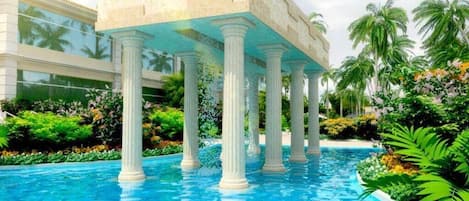 Indoor pool, a heated pool