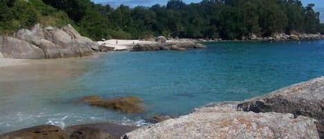 Vlak bij het strand