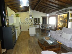TV, fireplace, books - RURAL HOUSE WITH PRIVATE POOL AND GOOD COMMUNICATION (Padul)