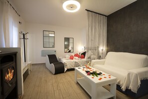 Smart-tv en een open haard