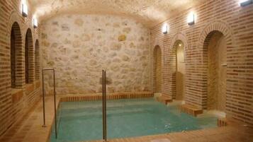 Indoor pool, a heated pool