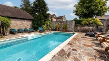 A heated pool