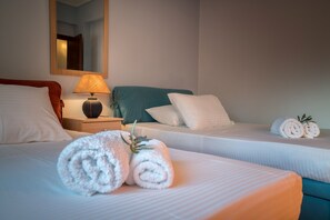 3 slaapkamers, een kluis op de kamer, een strijkplank/strijkijzer