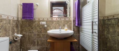 Shower, hair dryer