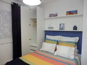 2 dormitorios, cuna de viaje, wifi y ropa de cama