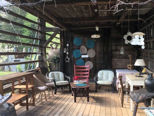 Colorful family house in the country: for a large or two family friends