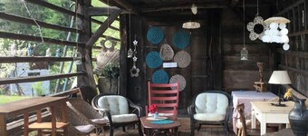 Colorful family house in the country: for a large or two family friends