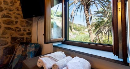 Monet House surrounded by nature and the sea