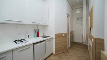 Apartment | Private kitchenette | Fridge, stovetop, electric kettle