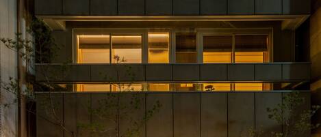 Front of property – evening/night