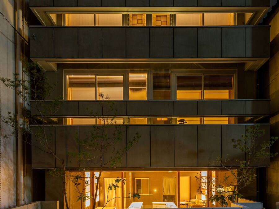 Front of property – evening/night