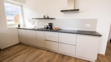 Kühlschrank, Mikrowelle, Herdplatte, Geschirrspüler