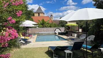 Piscine extérieure, piscine chauffée