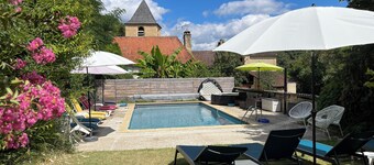 Le Chalet 4p, 3*, air-conditioned hot pool, Spa, playground, wifi, dog and cat friendly