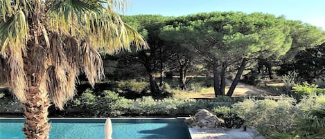 Piscina all'aperto, una piscina riscaldata