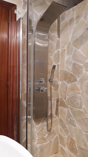 Shower, hair dryer