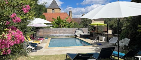 A heated pool