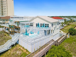 Exterior - 6 bed/6 baths, elevator, Oceanfront, private pool, linens & towels included!!! (Ocean Isle Beach)