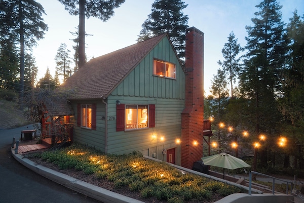 Enjoy a sunset on the deck, the perfect way to end a fun day in the mountains