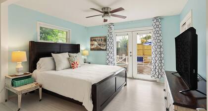 Cute Beach House w/ Heated Pool Sleeps 10 walk to beach