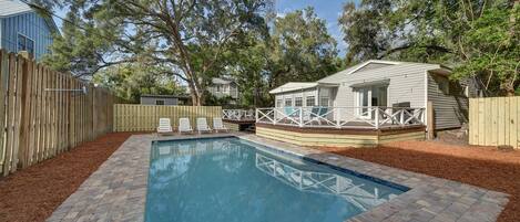 A heated pool