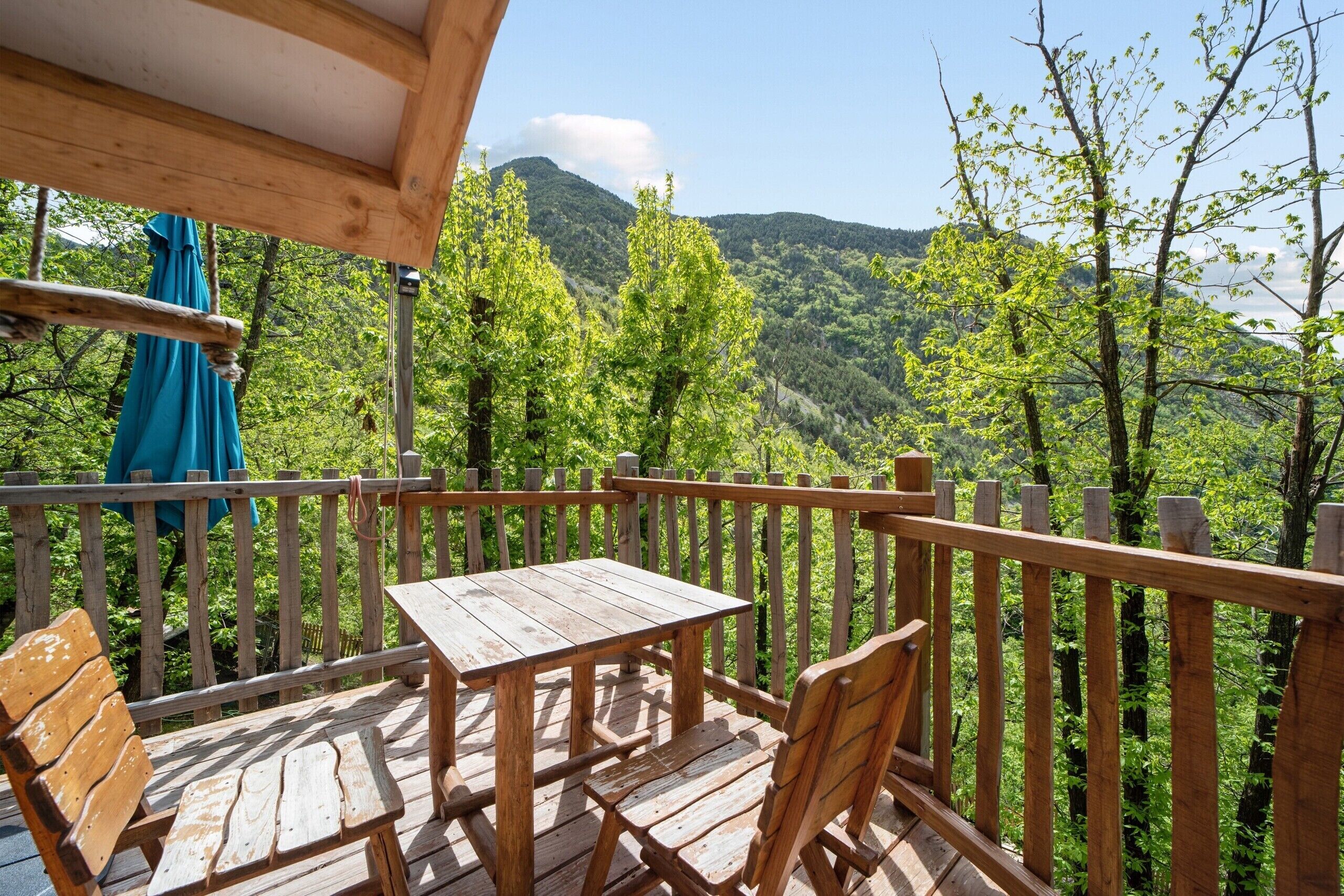 Cabane Supérieure, vue montagne | Vue depuis le balcon