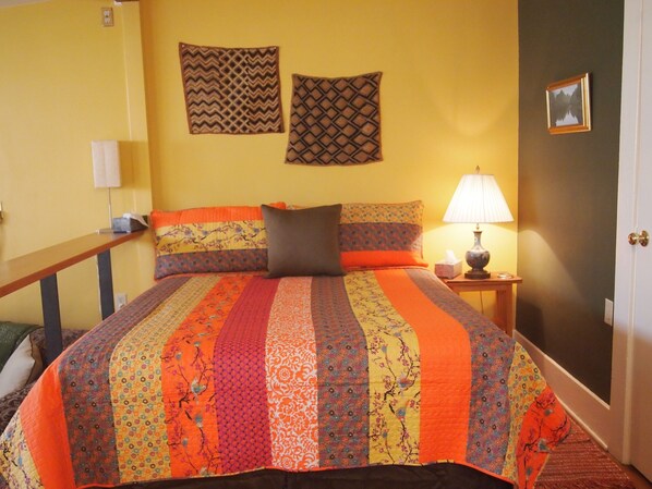 1 غرفة نوم ومكواة/لوح كي وواي فاي وملاءات أسرّة