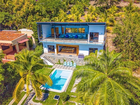 Exterior. OneWaveSurf_House Playa Sunzal - New Modern Ocean View Villa!