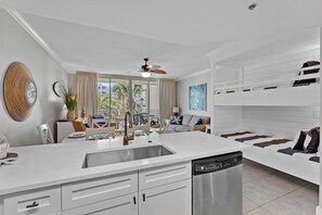 Interior - Featured on HGTV ~ Waterscape B320 ~ 1BR plus bunks overlooking the heated pool! (Fort Walton Beach)