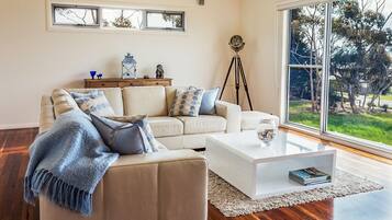 TV, DVD player, table tennis, books