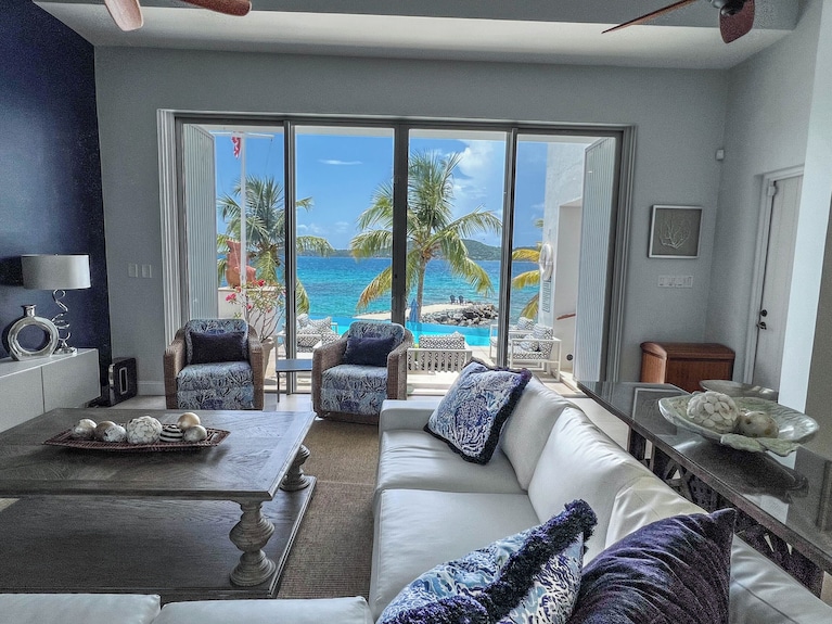 "One Beach Road Villa", St Thomas Vi, 6 Bedroom, 5 1/2 Bath Beachfront Oasis - 세인트토머스 섬