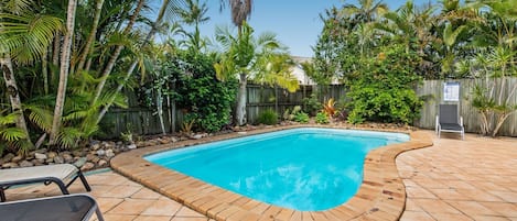 A heated pool