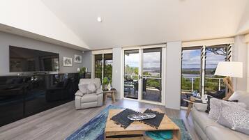 Smart TV, Netflix, DVD player, books