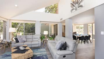 Smart TV, Netflix, DVD player, books