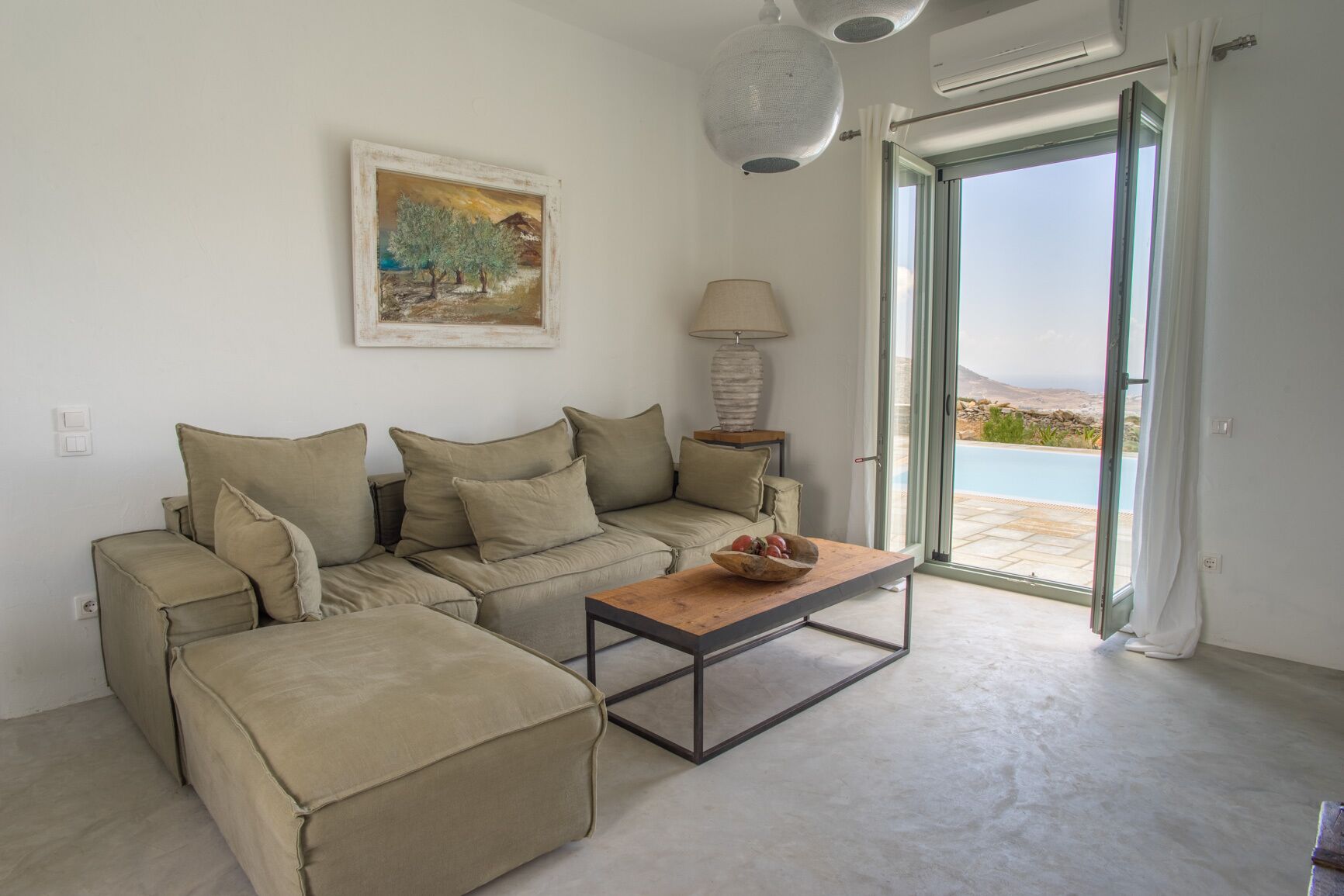 private pool, sea view, mountain view, brand new, family, friendly, Naoussa