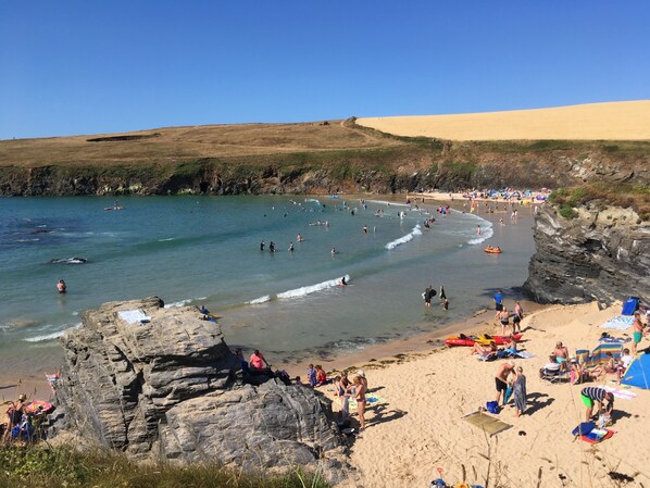 Beach nearby, sun-loungers