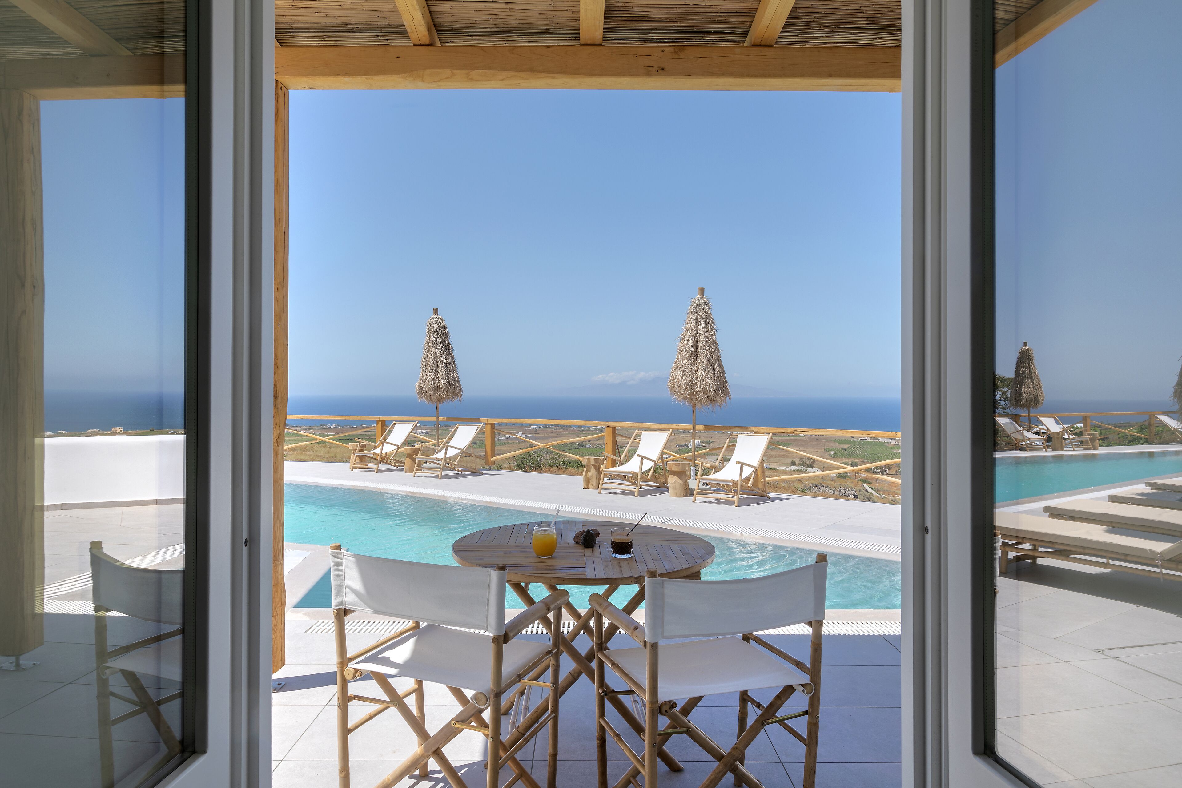 double room, sea view (pool front) | view from room