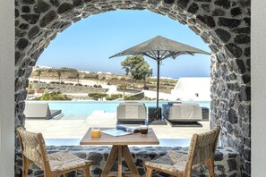 Suite (Aqua Pool) | View from room - Secret View Hotel (Santorini)